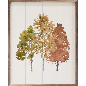 Watercolor Autumn Trees